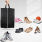 4Pcs Water-Resistant Travel Shoe Storage Bags-Black