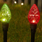 LED Strawberry Pathway Lights Solar Powered Outdoor Decoration for Lawn and Holiday Yard