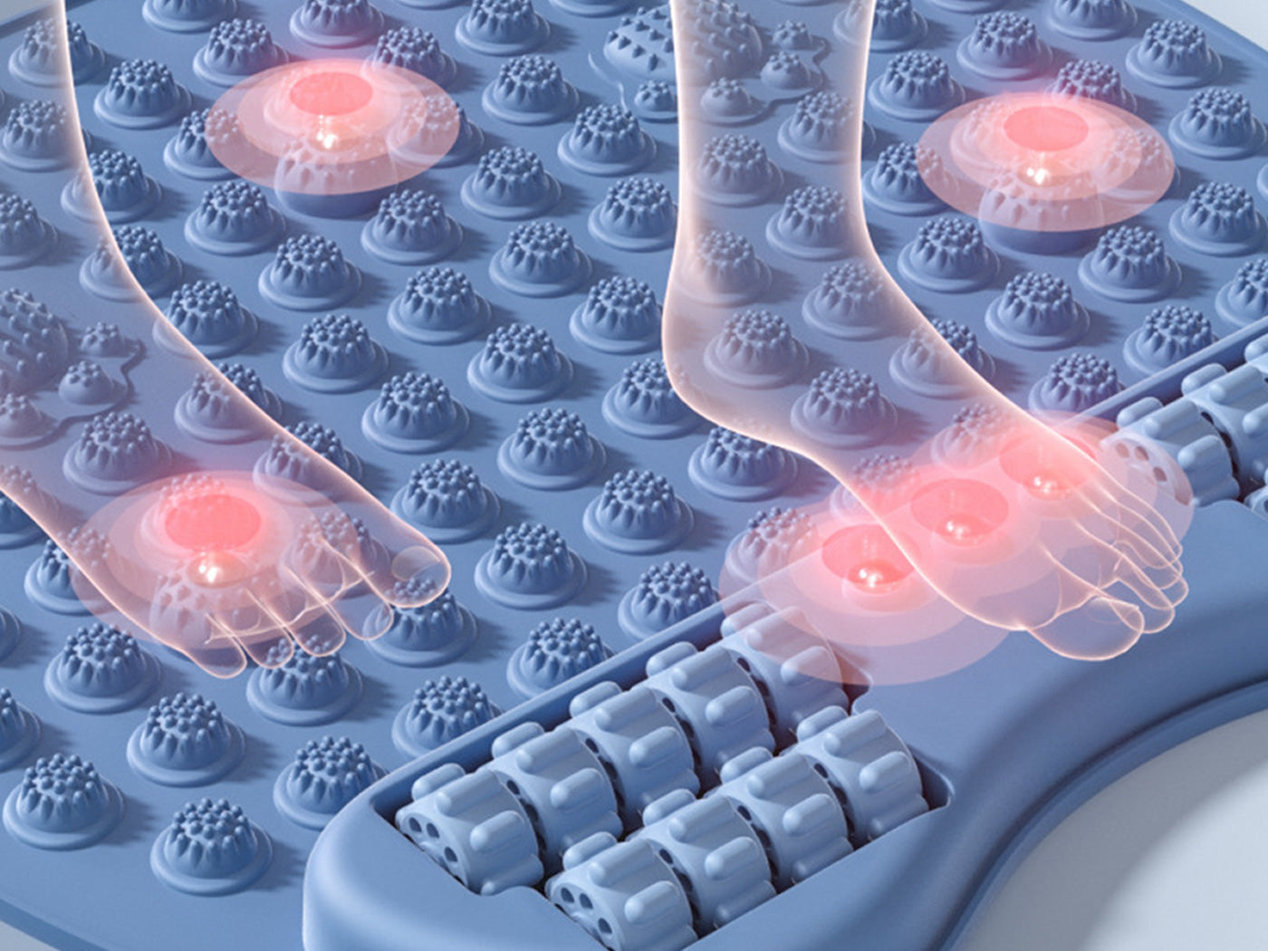 Foot Massage Acupressure Mat with Foot Roller Acupressure Foot Massager