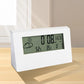Digital Desktop Clock with Temperature Humidity Display-Opaque (with light)