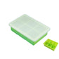 Silicone Ice Tray Mold with Lid Makes 6 Large Cubes