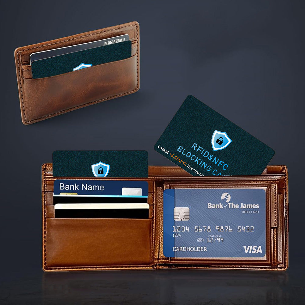 4 Pack RFID Blocking Card NFC Anti Theft Cards Protection Wallet Passport Protector