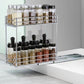 2 Tier Sliding Pull Out Vertical Spice Rack Organizer for Cabinet