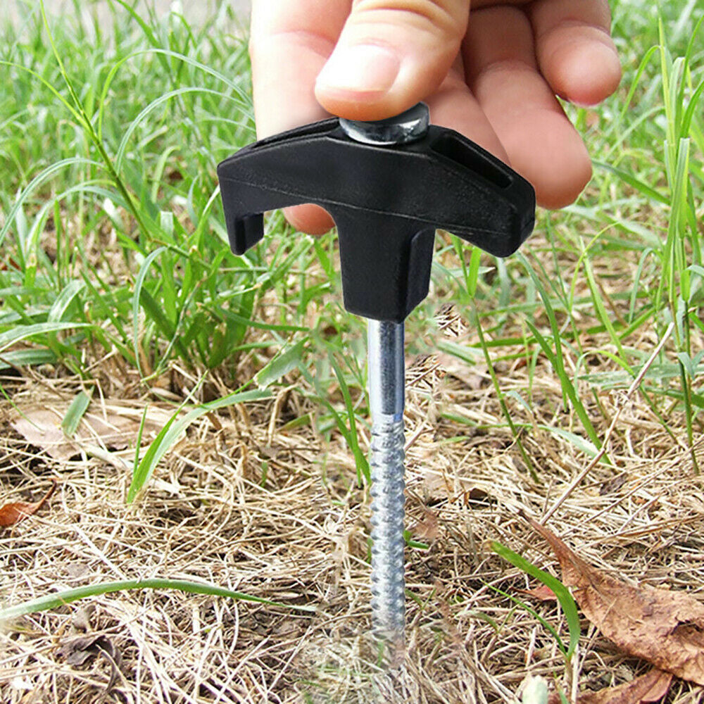 20PCS Galvanized Steel Camping Tent Pegs In Ground Stakes For Camping Hiking