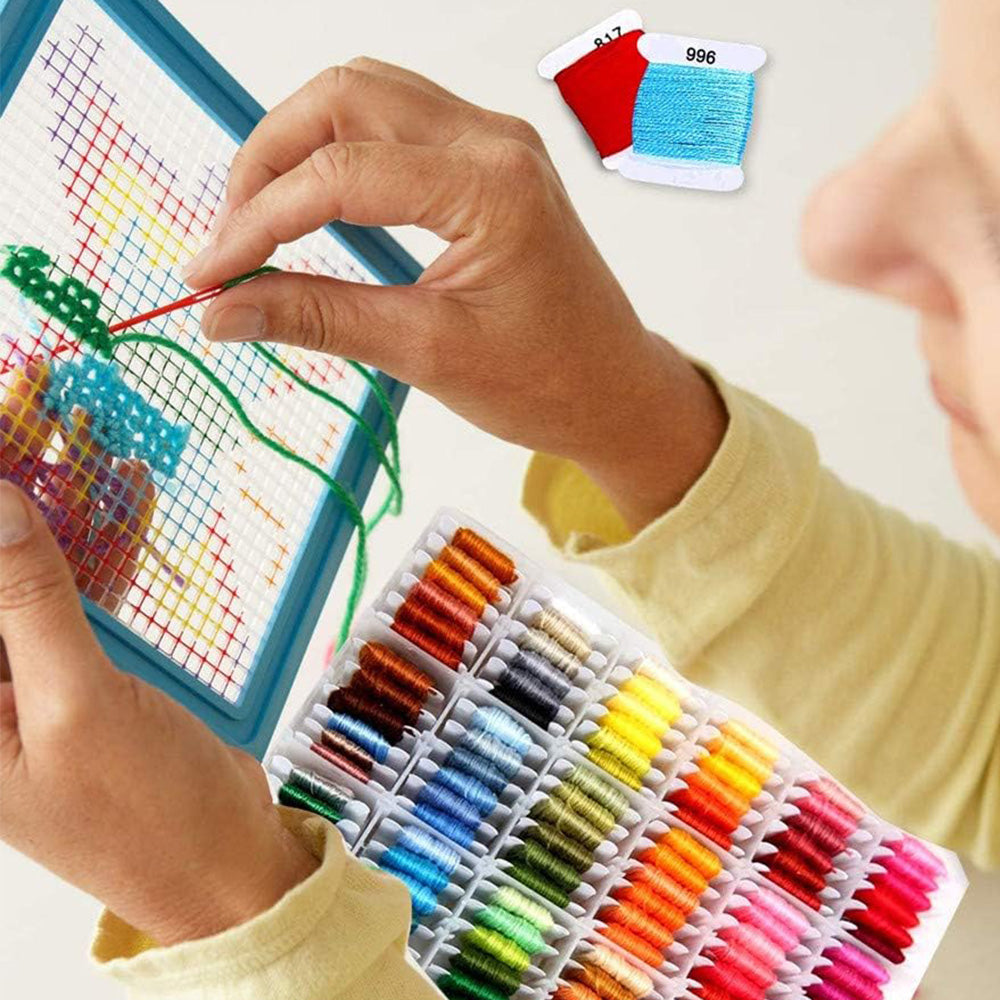 108 Color Friendship Bracelet String Kit with Tools Embroidery Floss Set for DIY Embroidery