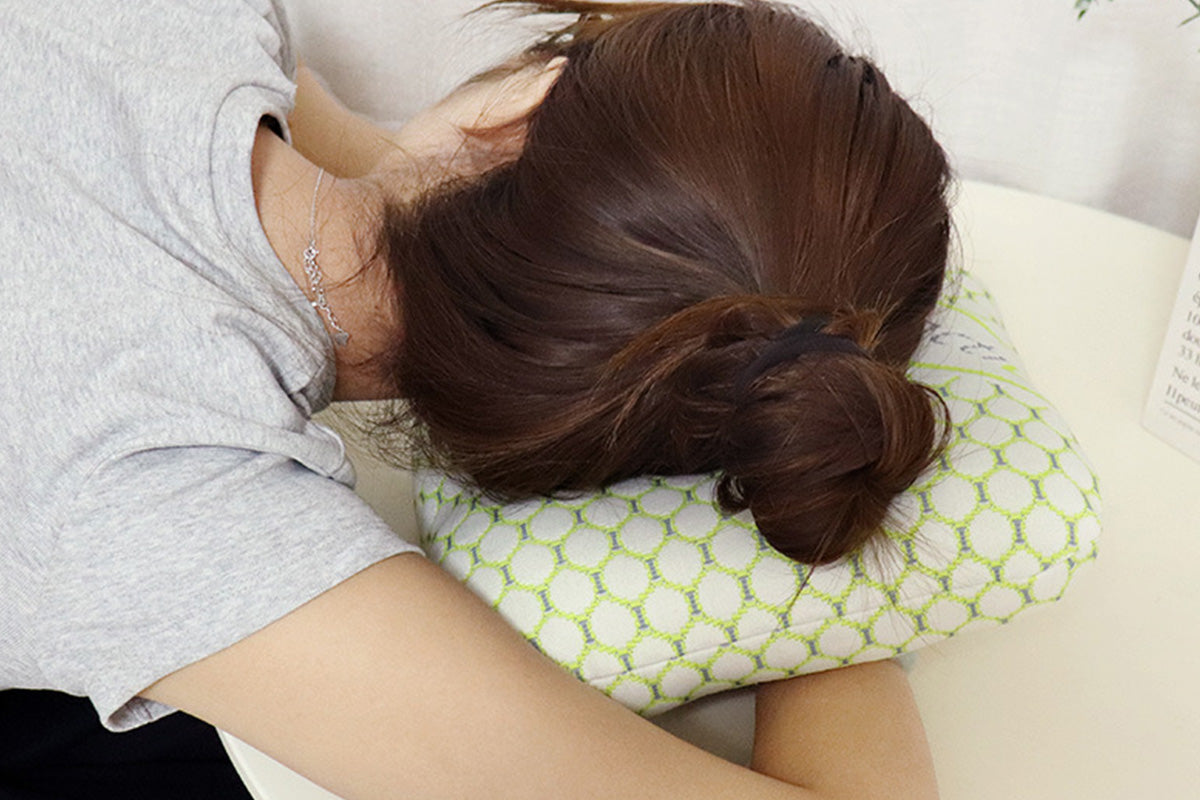 Square Ear Piercing Pillow for Side Sleepers with Central Ear Hole