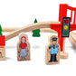 Wooden Train Set Wooden Tracks Expandable Changeable for 6 Years Old Girls Boys