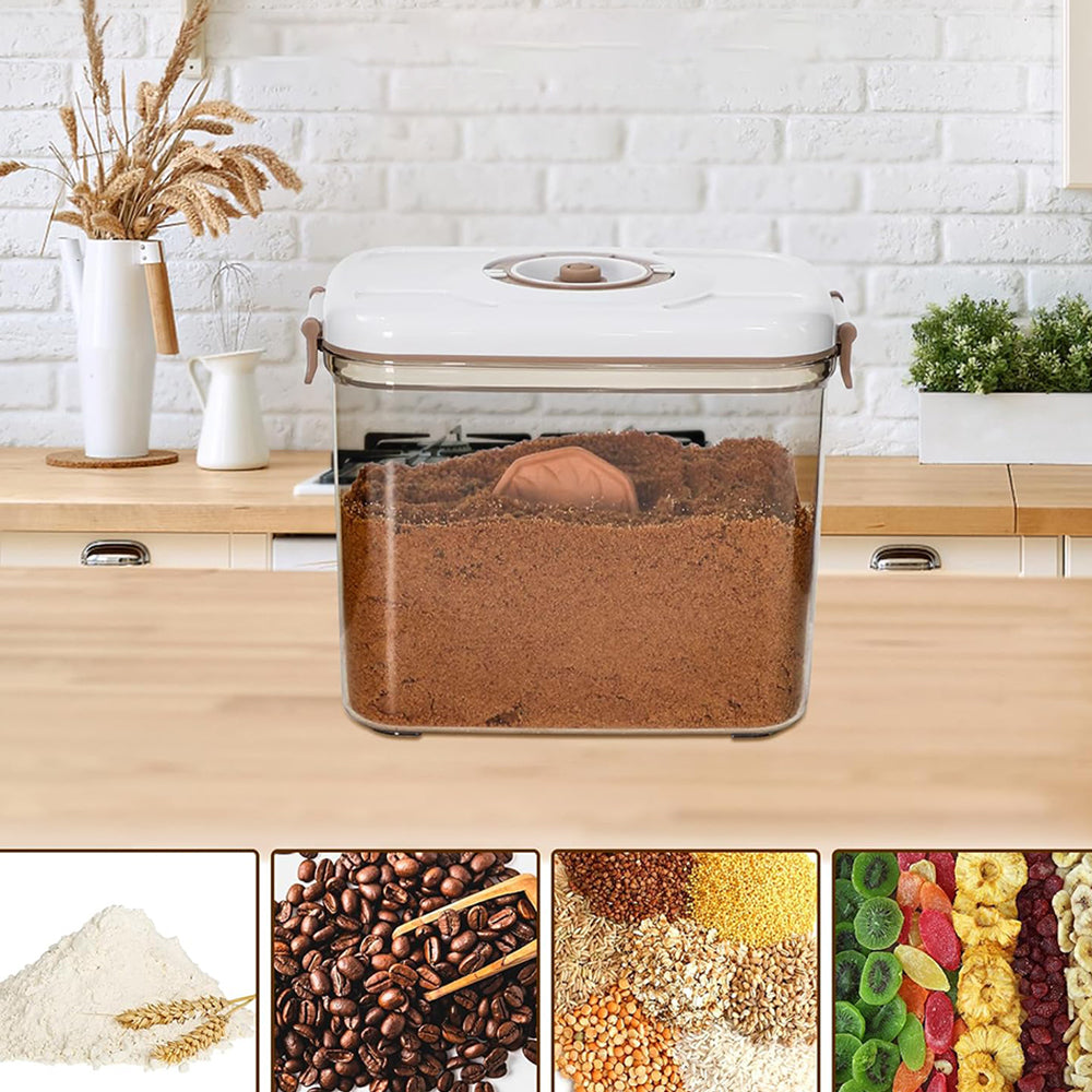 2Pcs 2.7L Vacuum Food Storage Container with Lid Strainer Vacuum Pump