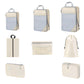 8 Set Compression Packing Cubes For Travel Essentials Expandable Luggage Storage Bags Set