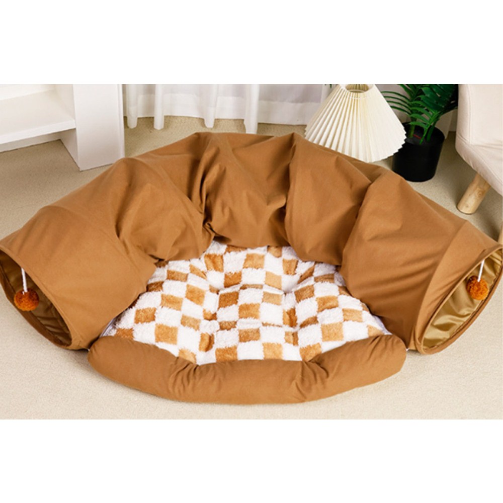 Cat Tunnel Bed 2-in-1 Play Tunnel and Sleeping Mat