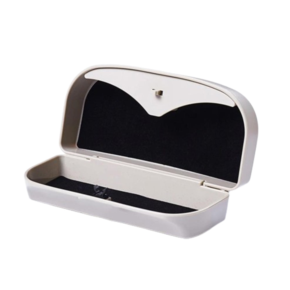 Car Sunglasses Card Storage Box with Clip for Auto Visor