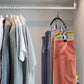 2 Pack Space-Saving 10-Clip Yoga Pants Hangers Closet Organizer for Leggings Skirts and More