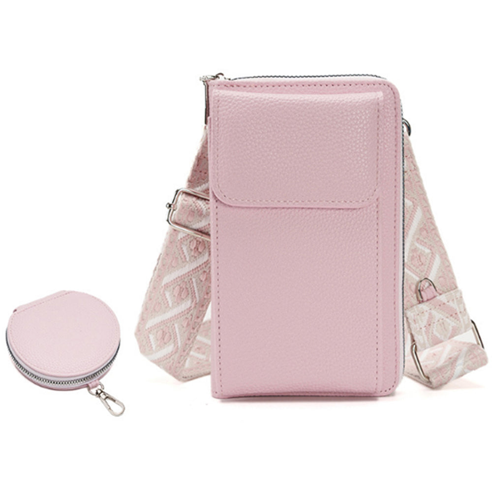 PU Leather Cell Phone Purse Small Crossbody Bags With Credit Card Slot