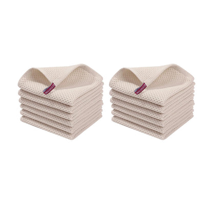 12Pcs Cotton Waffle Weave Kitchen Dish Cloths Ultra Soft Absorbent Dish Towels