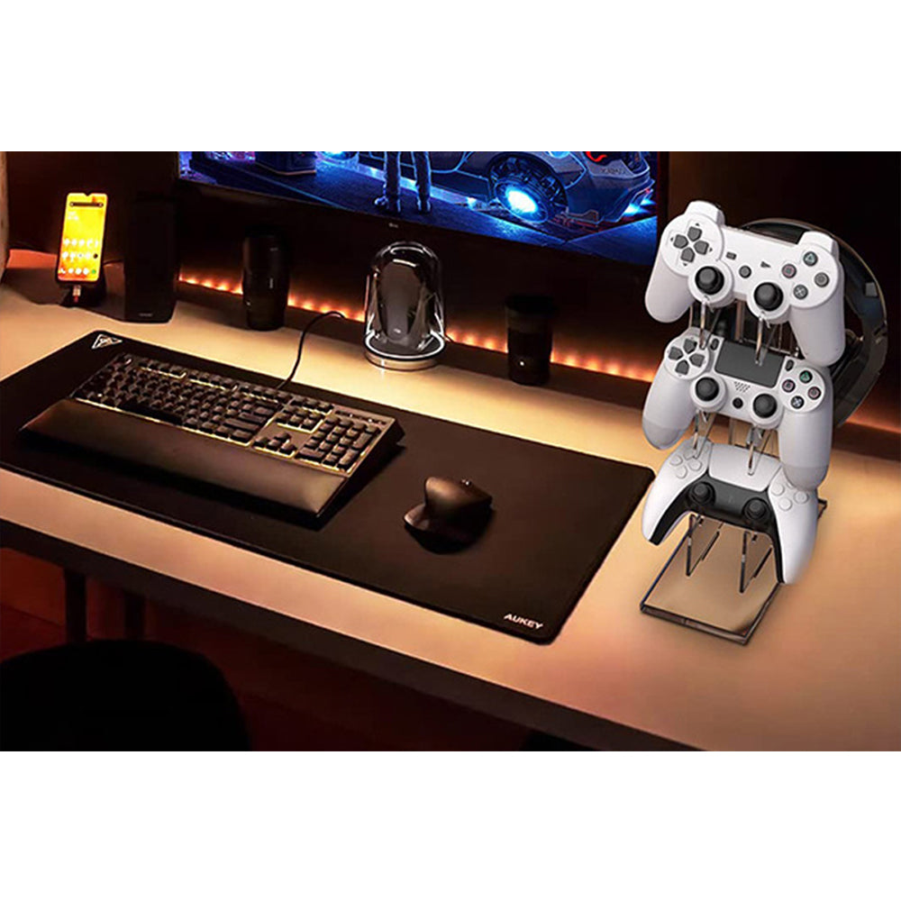 Game Controller Enhance Gaming with 3 Tier Controller Holder & Headset Stand for PS5 PS4 Switch & STEAM