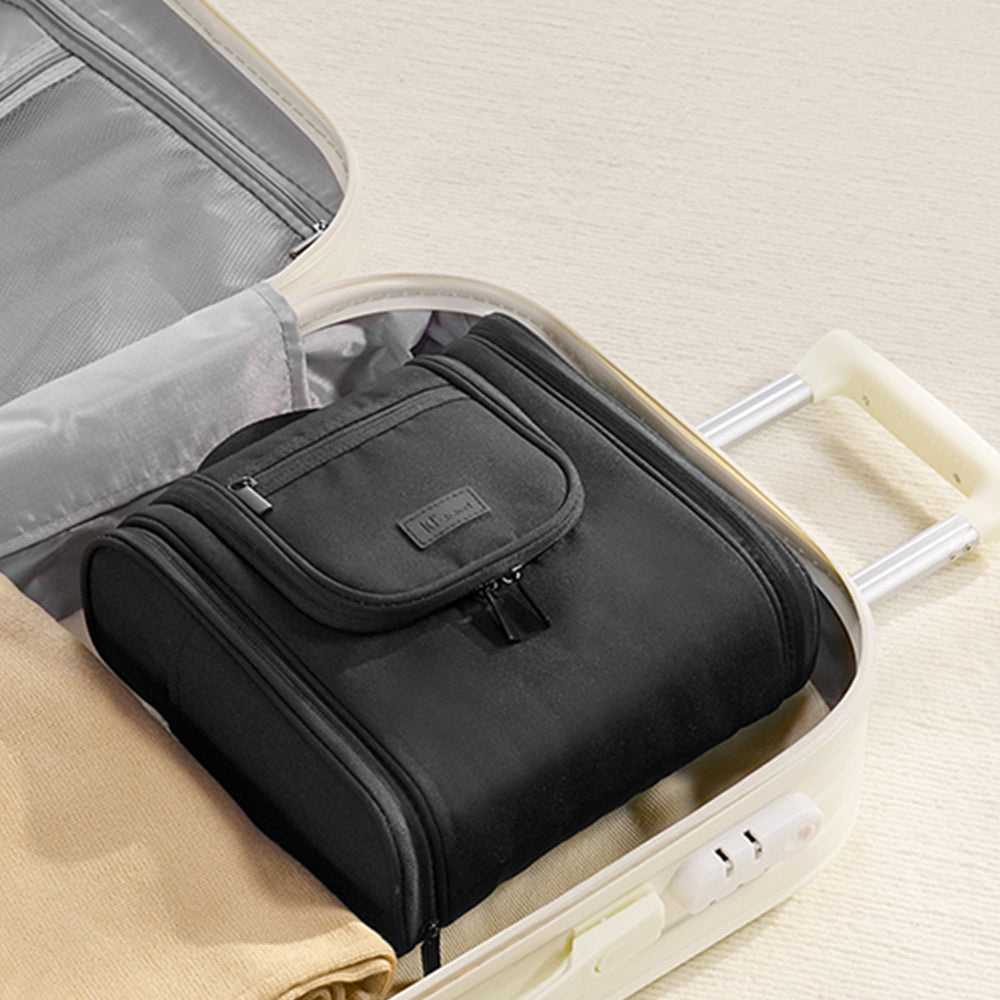 Travel Toiletry Makeup Bag with Expandable Compartments