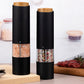 2PCS Electric Pepper Grinder LED Light Adjustable Coarseness