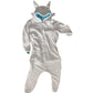 Animal Polyester Zipper Hooded Jumpsuit Onesie Adult Cosplay Unisex Pajamas Costume-Style 1
