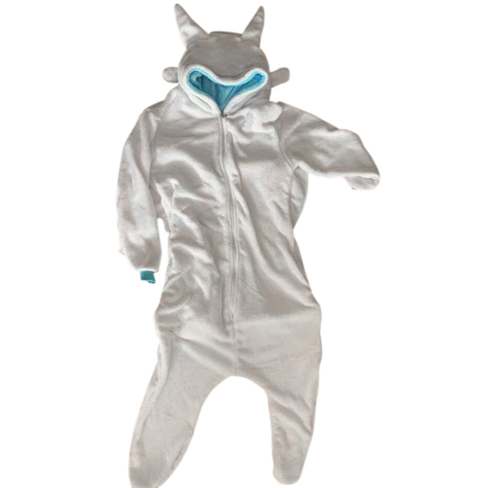 Animal Polyester Zipper Hooded Jumpsuit Onesie Adult Cosplay Unisex Pajamas Costume-Style 1