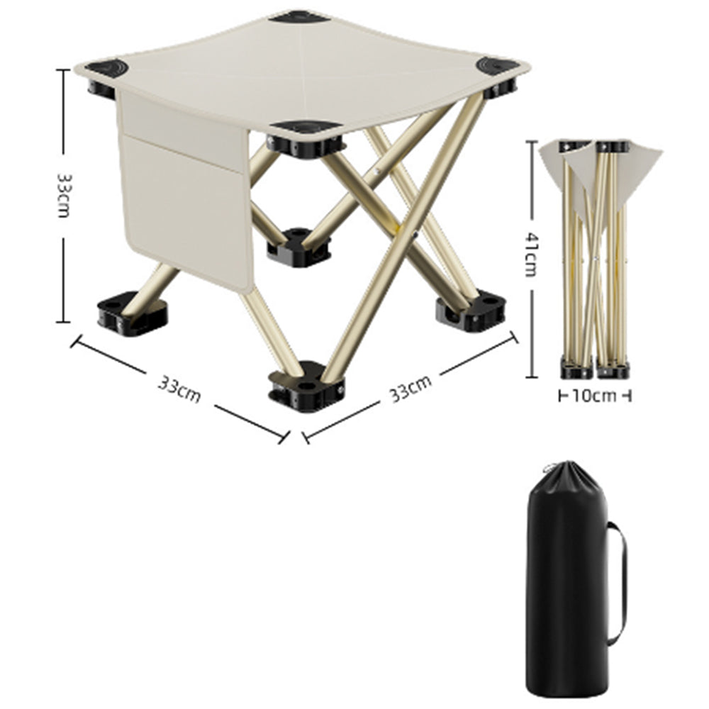 Portable Outdoor Folding Camping Stool for Fishing Hiking Travel with Carry Bag