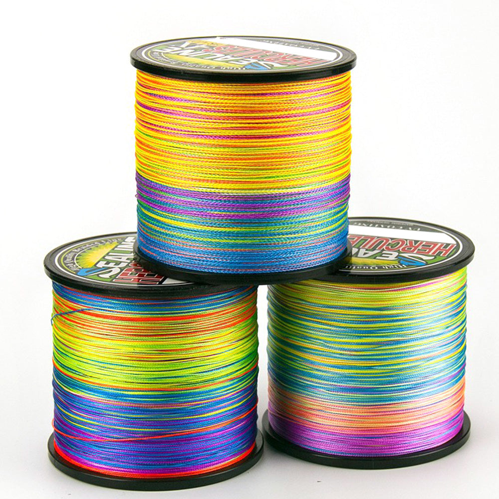 2X500m Multicolor PE Braided Fishing Line 8 Strands Braid Fishing Line