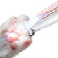 Dog Paw Trimmer Low Noise with LED Light Pet Paw Grooming Clippers