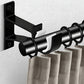 2 Pack Thickened Aluminum Alloy Curtain Rod Brackets for 28 to 32mm Rods