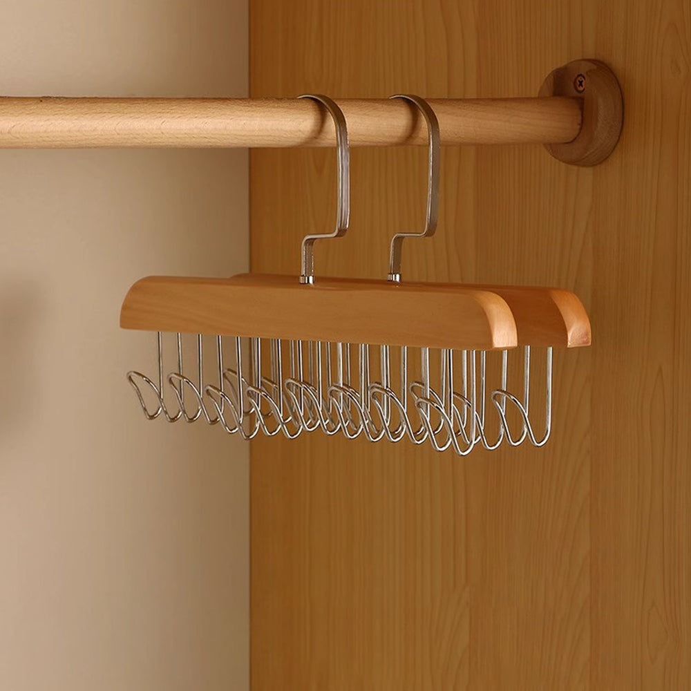 2Pcs Multi Hook Anti Slip Space Saving Clothes Hanger