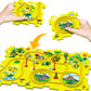 DIY Car Track Puzzle Play Set With A Cute Vehicle Preschool Educational Montessori Toy