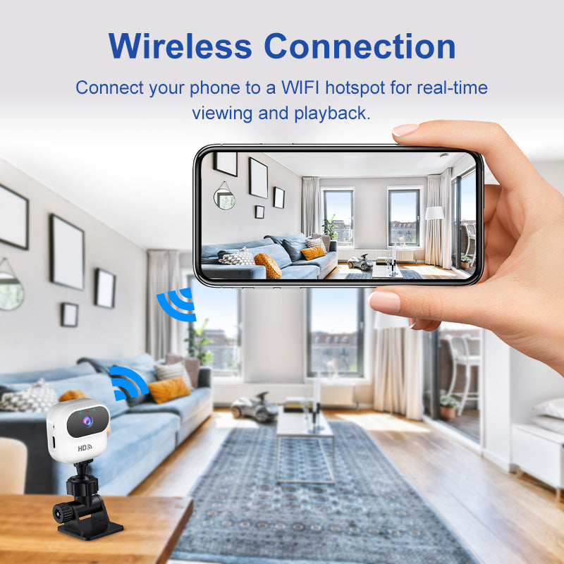 Mini WiFi Camera 1080P HD Vlog Pocket Camera