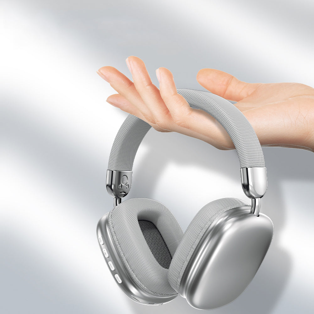 Wireless Bluetooth Headphones with Mic Noise Reduction Over-Ear Design