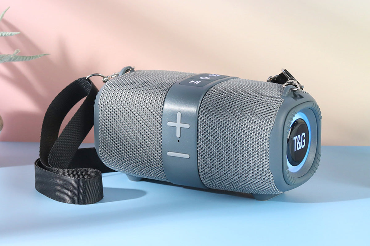 Portable Bluetooth Speaker, Portable Speaker, Bluetooth Speakers Wireless, LED Light Speaker Speakers Wireless Speaker with TF AUX FM for Shower Pool Party
