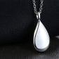 Stainless Steel Teardrop Cremation Pendant Water Drop Tear Shaped Keepsake Necklace