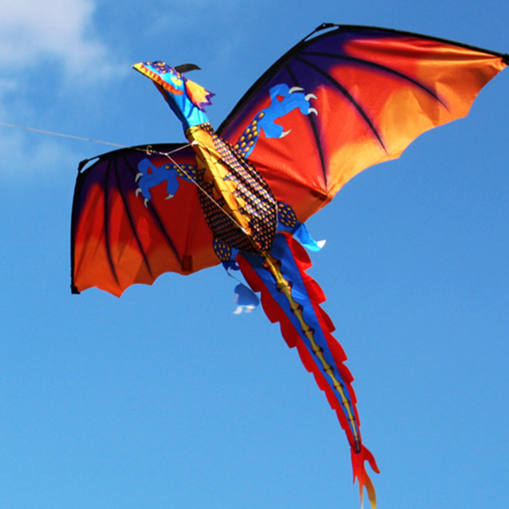 Classical Stereoscopic Dragon Kite With Tail and Flying Tool
