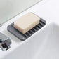 3Pcs Self Draining Soap Dishes Silicone Soap Saver Waterfall Drainer Soap Holder