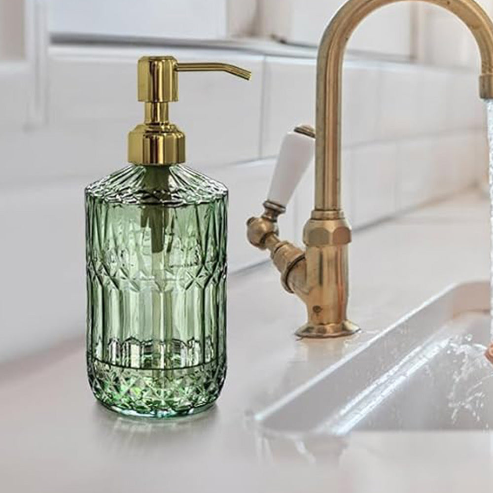 450ml Glass Soap Dispenser for Kitchen Bathroom
