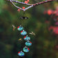 Plastic Hanging Wind Chime Hummingbird Feeder