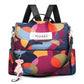 New Multifunctional Printed Anti-theft Backpack Oxford Travel Bag