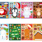 16Pcs Christmas Stickers DIY Stocking Stuffers Crafts Christmas Decorations