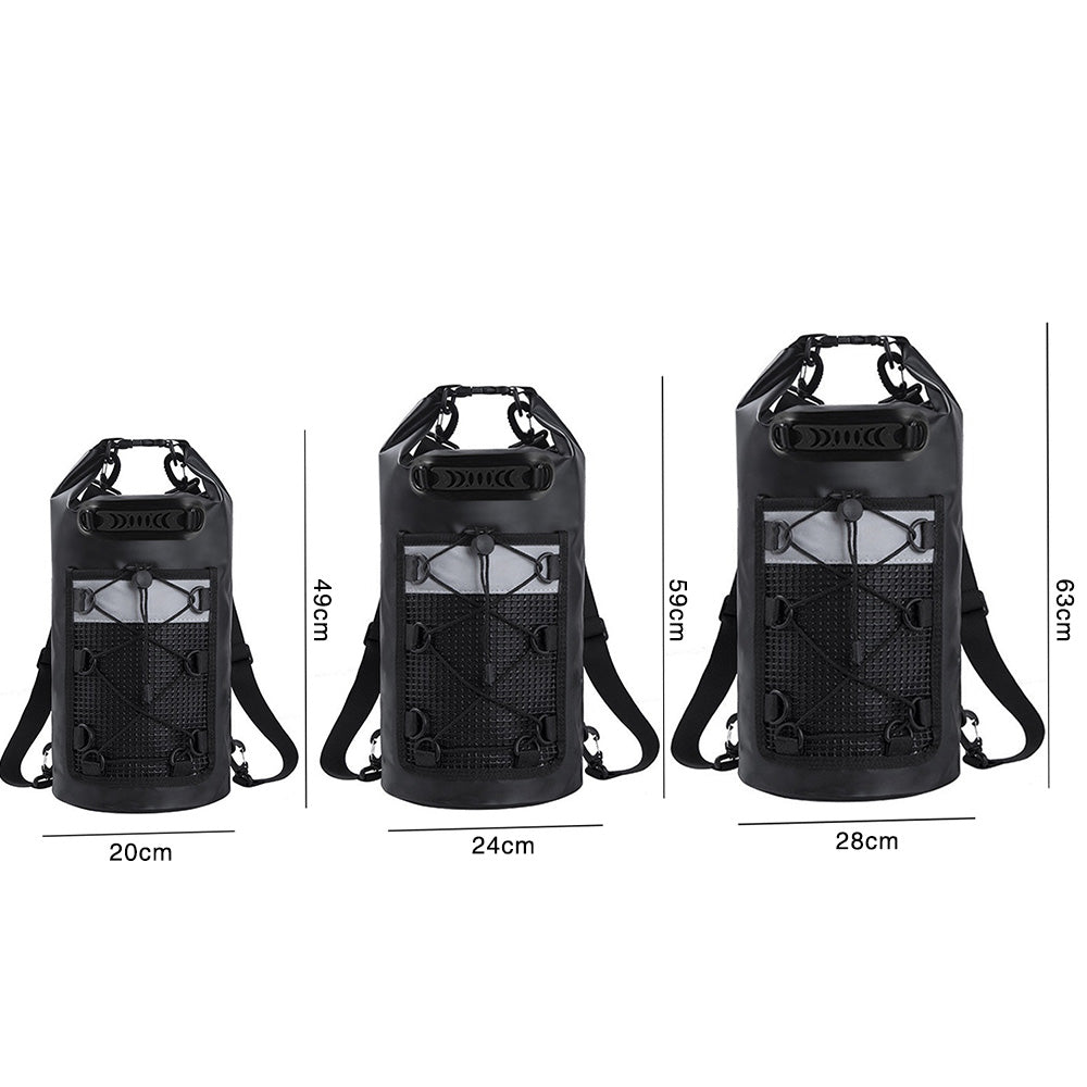 Roll-Top Backpack With Handle Dry Bag Outdoor Bag For Fishing Boating Camping