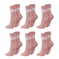 6 Pairs Non-Slip Yoga Cushioned Socks