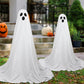 2Pcs Halloween Decoration Spooky Ghost Ornament with String Light