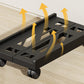 Computer Stand Adjustable with Wheels Mobile PC Case Holder Universal for Home