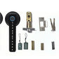 5 in 1 Smart Door Lock Fingerprint Door Knob with IC Cards and Backup Keys