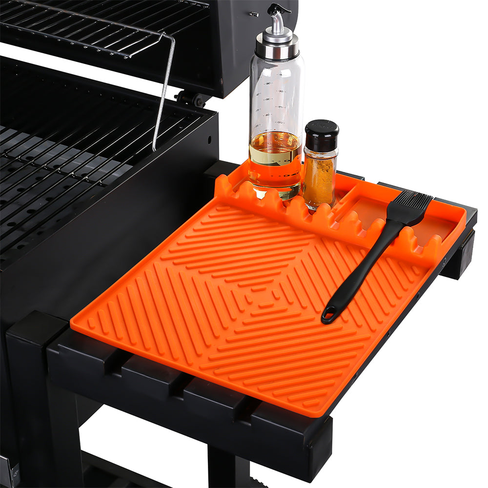 Microwave Outdoor BBQ Heat-Resistant Silicone Grill Mat for Griddle Tool