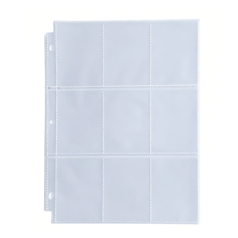 50 100Pcs 9 Grids Album Baseball Holder Sheets Double Side for Card Sleeves Photos