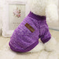 Dog Sweatshirt Pullover Classic Round Neck Soft Clothes for Small Medium Dogs Cats-Purple