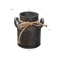 Vintage Metal Bucket Iron Decorative Flower Vase Without Words