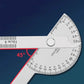 Stainless Steel Angle Protractor 0-180 Degree Gauge for Woodworking DIY Measuring Tool