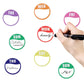 7 Rolls 3500 Round Day Dot Food Storage Labels for Catering